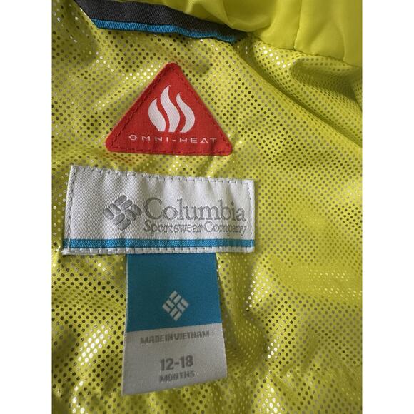 Columbia Boys Omni-Heat Hooded Snow Jacket Coat Zip Toddler 12-18 Months #5441 - Picture 11 of 13